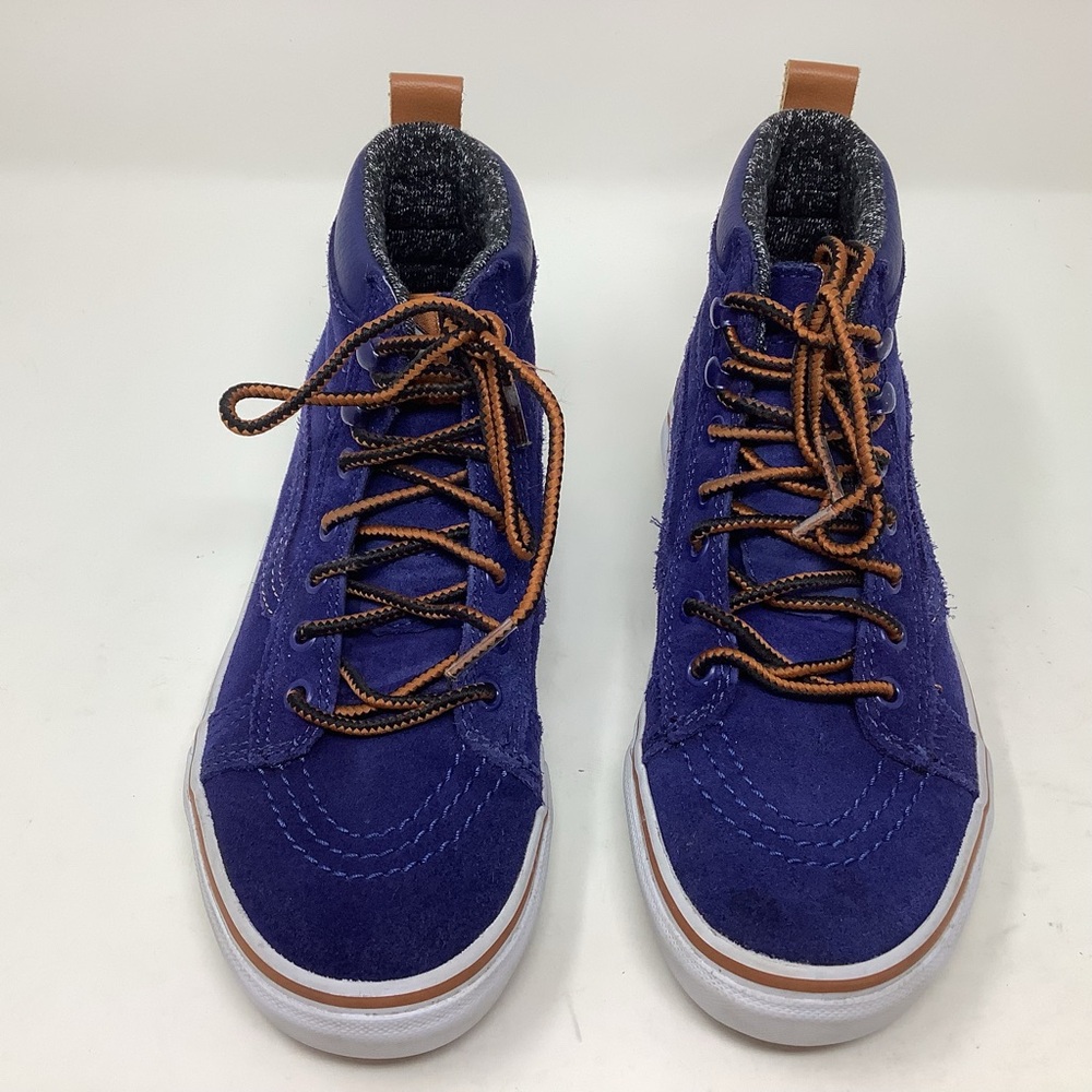Vans Sk8 Hi MTE Blue Suede Skate Lace Up Shoes - Picture 2 of 9